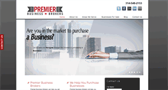 Desktop Screenshot of premierbusinessbrokers.net